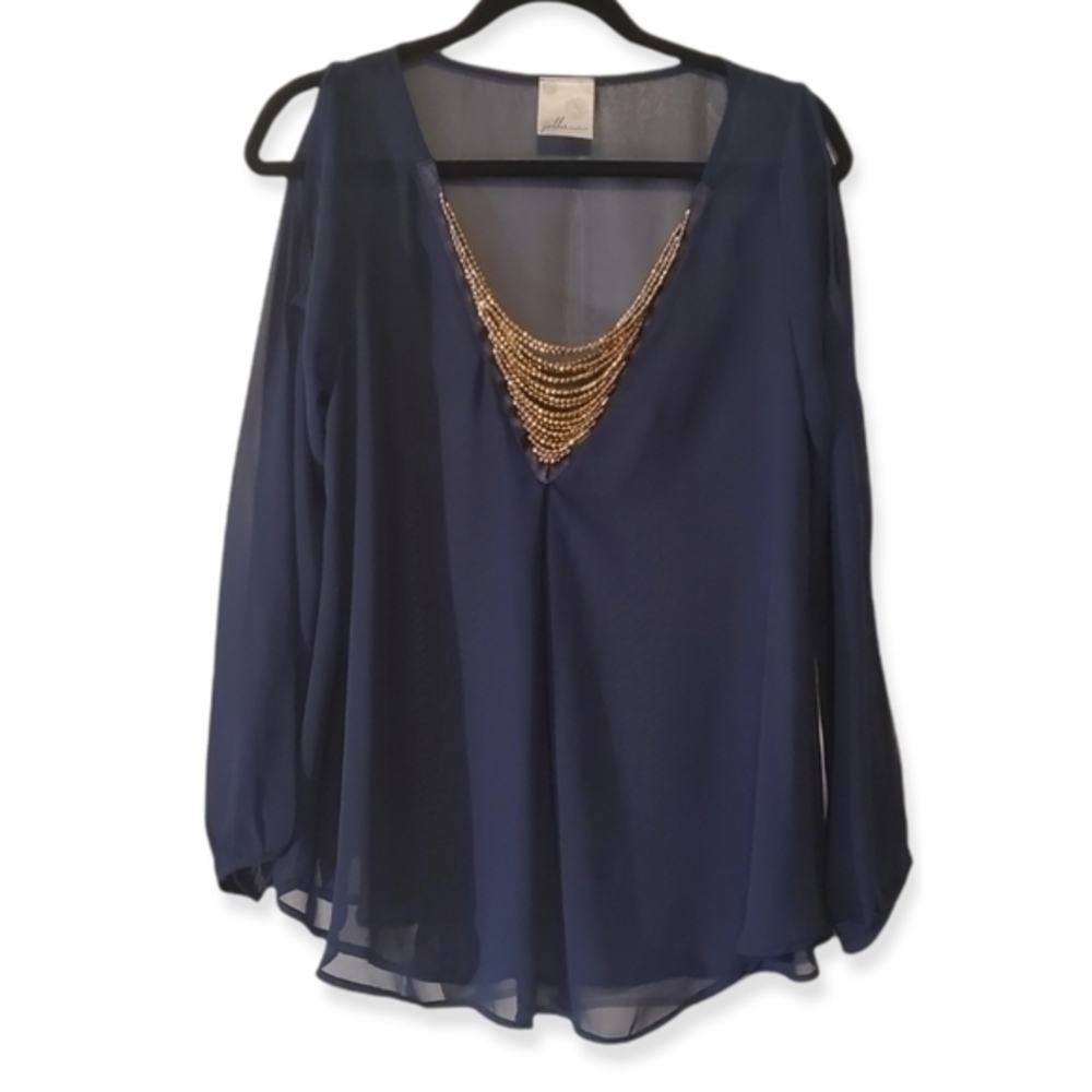 Jella Couture sheer blouse